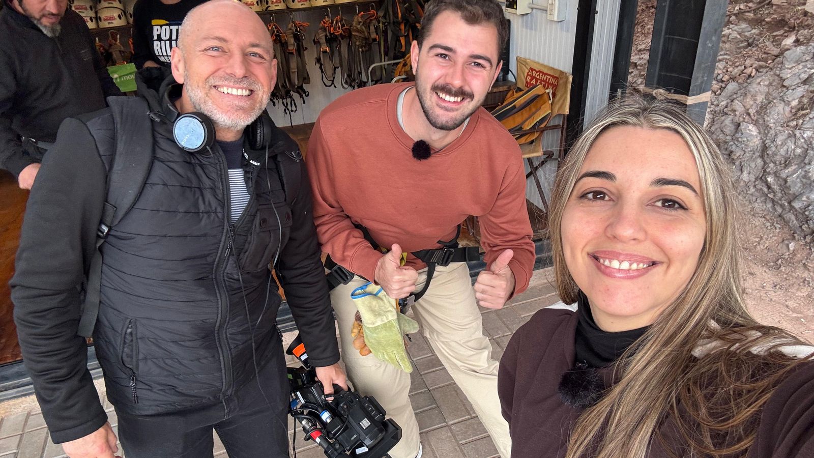 Catalina amb l'equip de VAM