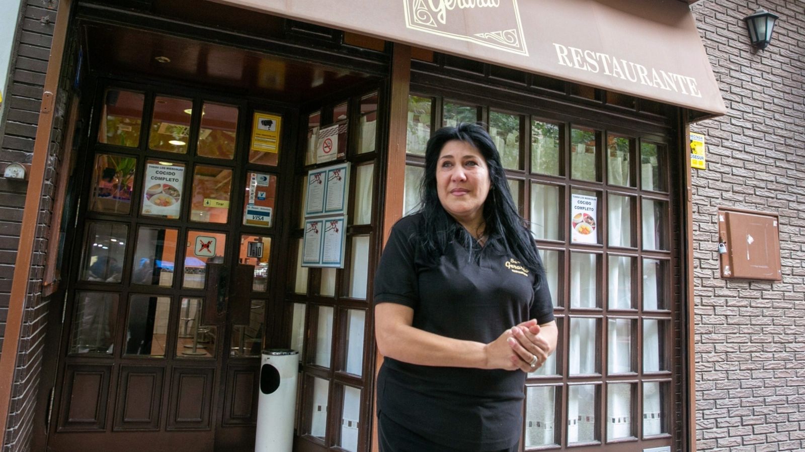 Raquel Contreras regenta el restaurant de Saragossa on han detés César Román