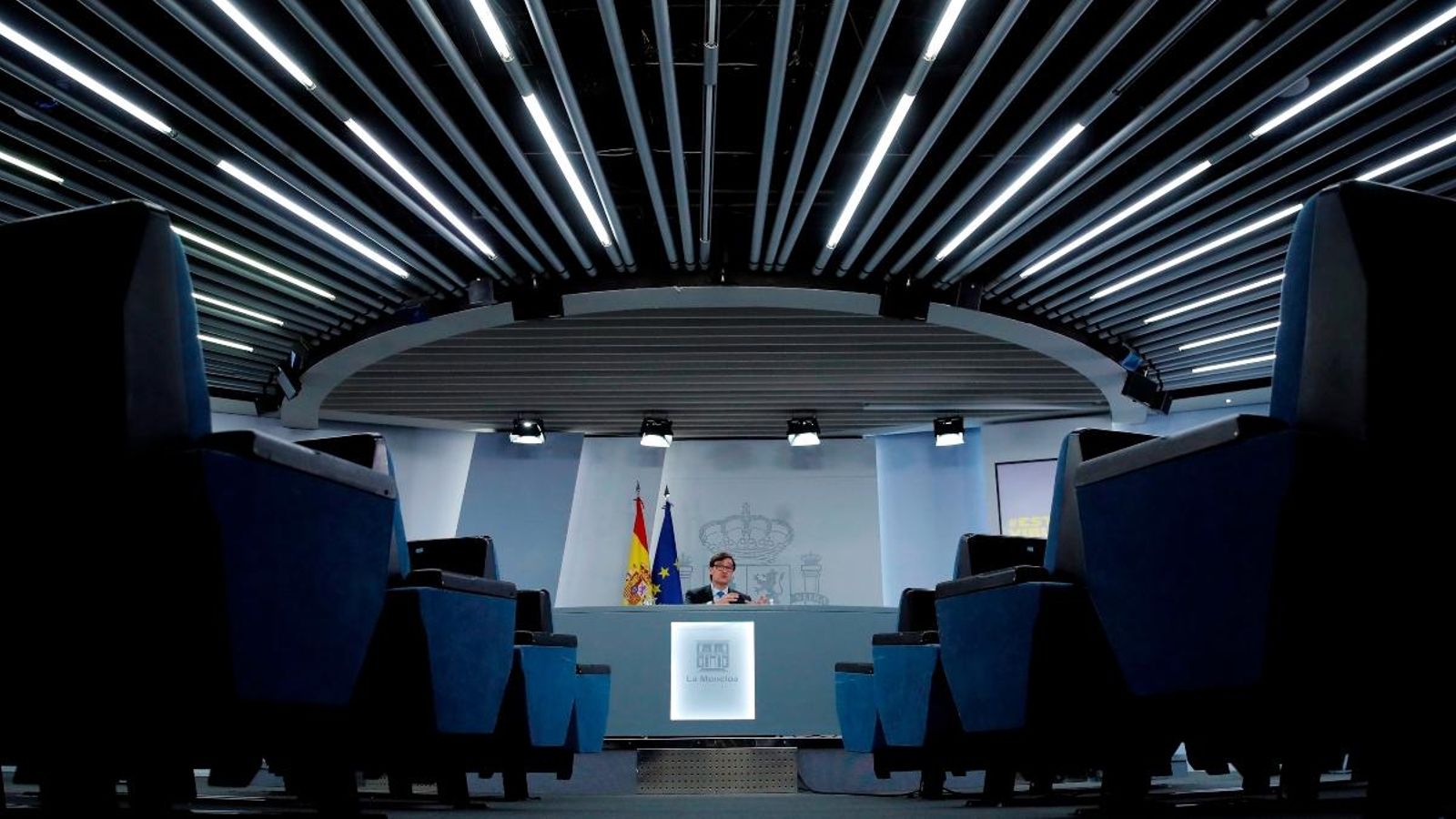 El ministre de Sanitat, Salvador Illa, en roda de premsa