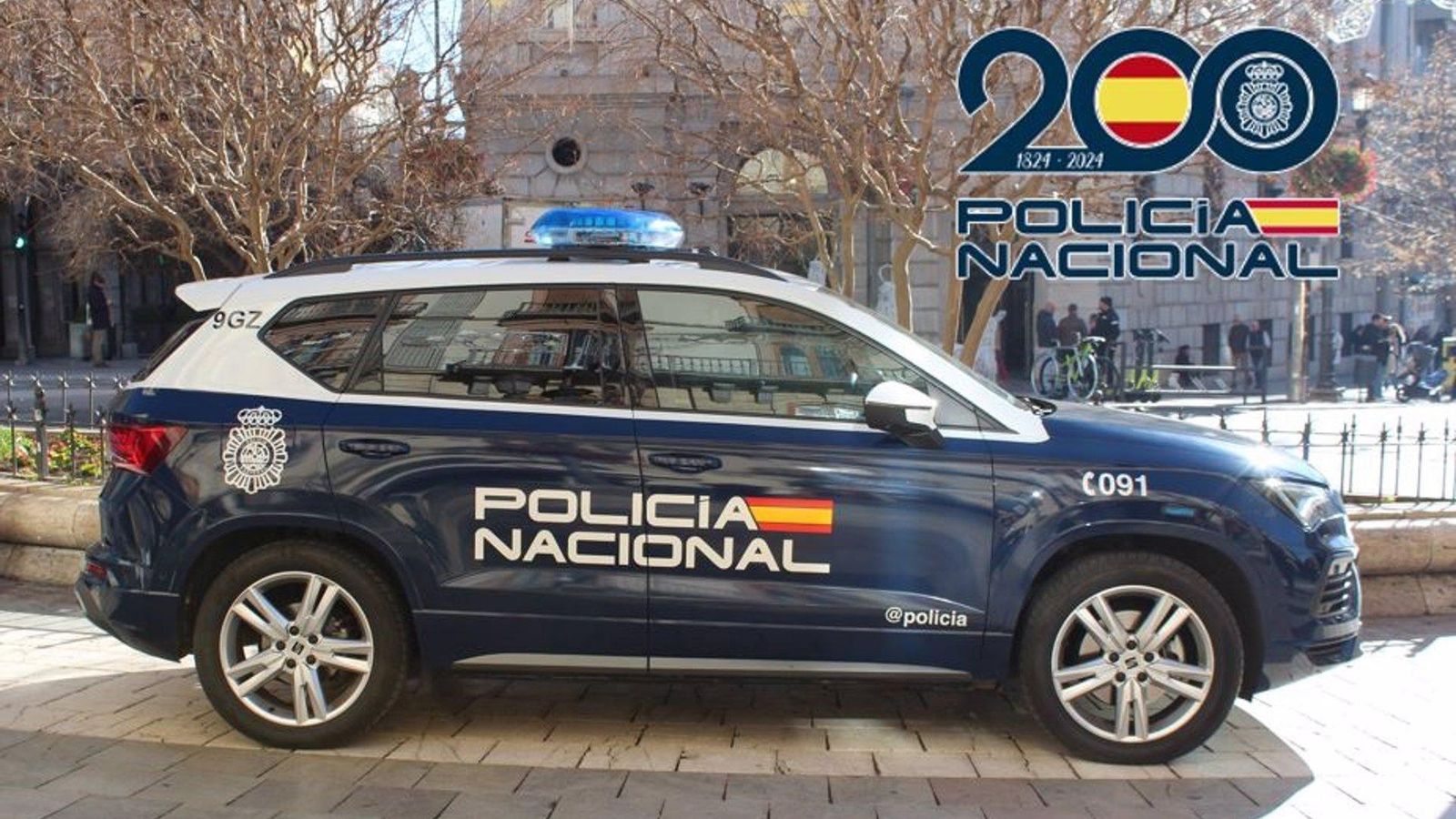 Imatge d'arxiu d'un cotxe de la Policia Nacional Imatge d'arxiu d'un cotxe de la Policia Nacional
