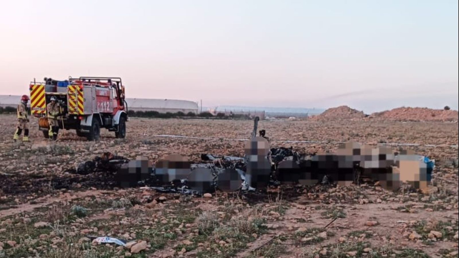 Avioneta estavellada a l'aeròdrom los Garranchos, a Múrcia