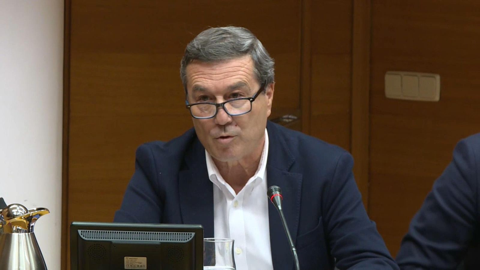 El conseller de Sanitat, Marciano Gómez, aquest dimarts en les Corts