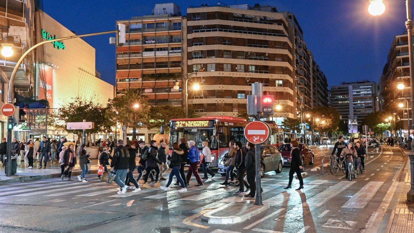 Imatge d’arxiu del carrer de Colom de València
