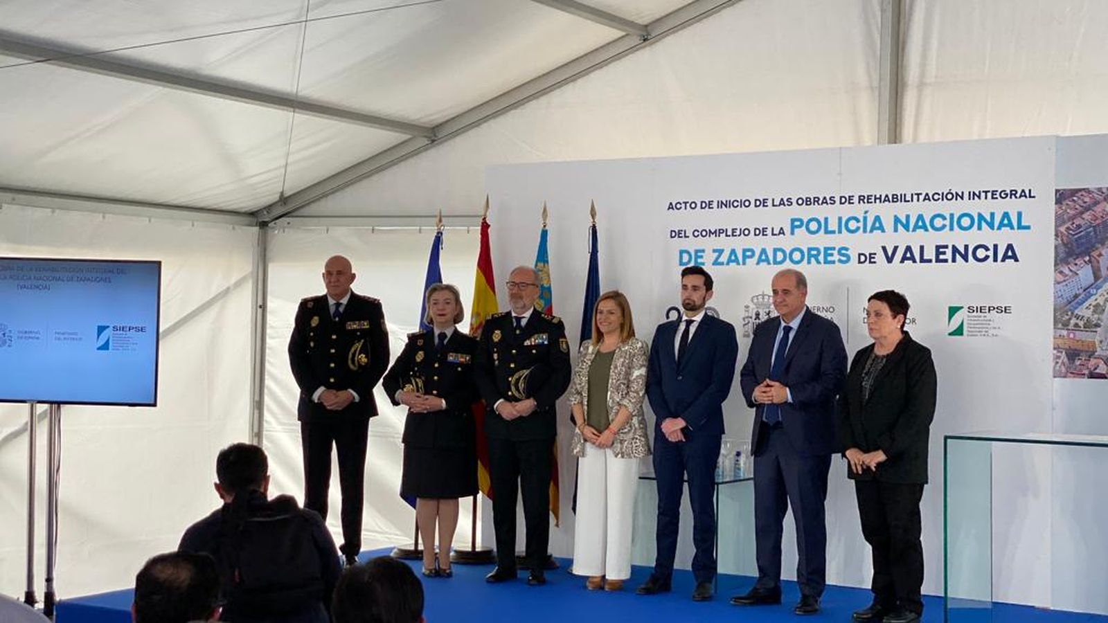 Acte de inici de les obres de rehabilitació integral del complex de la Policia Nacional de Zapadores