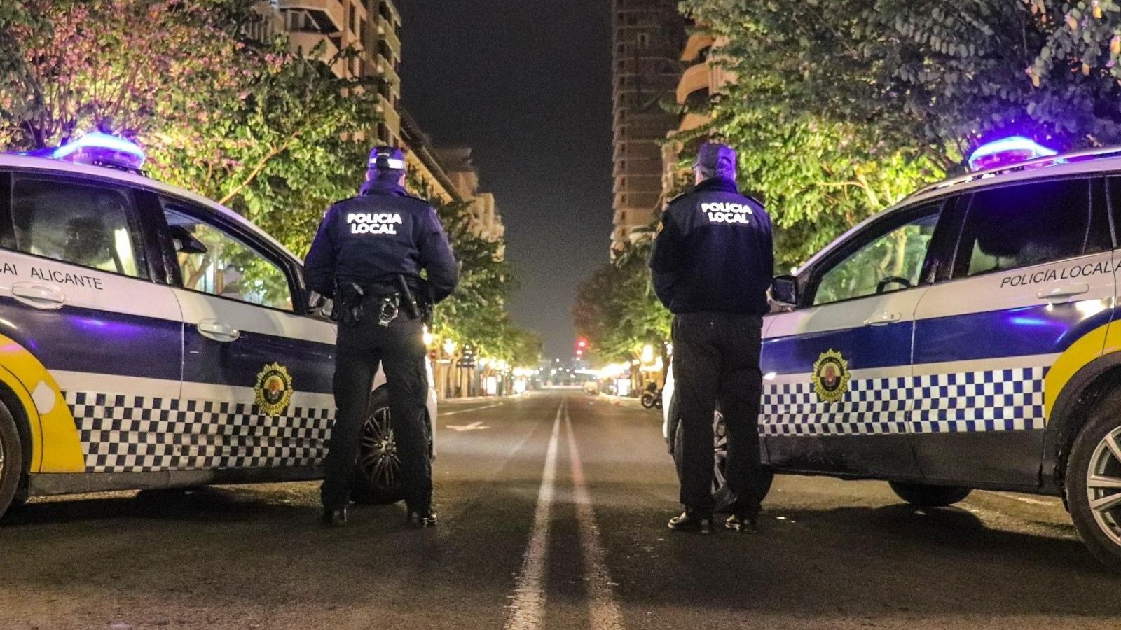 Control de la policia local a Alacant