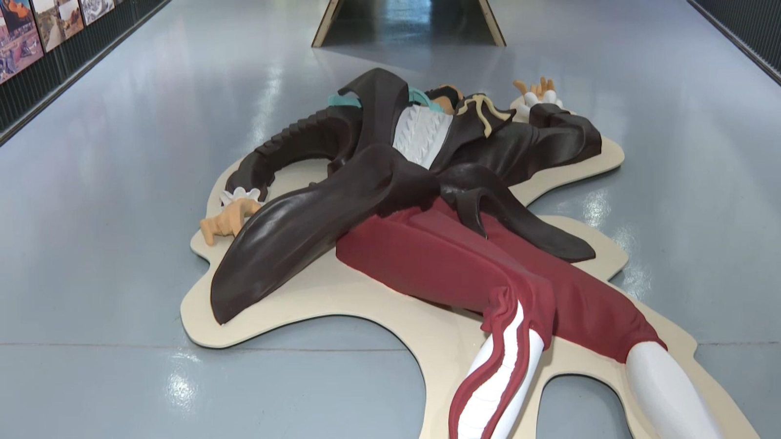 Una maqueta del parc de Gulliver de l'exposició que pot visitar-se al Col·legi Territorial d'Arquitectes de València