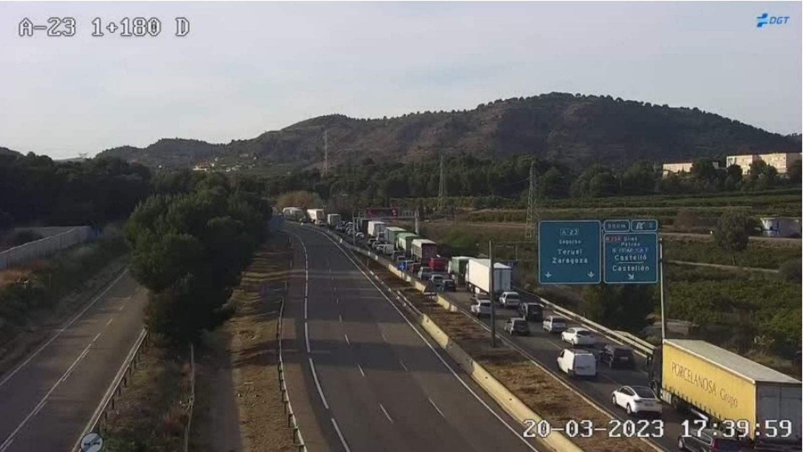 Retencions en la A-23