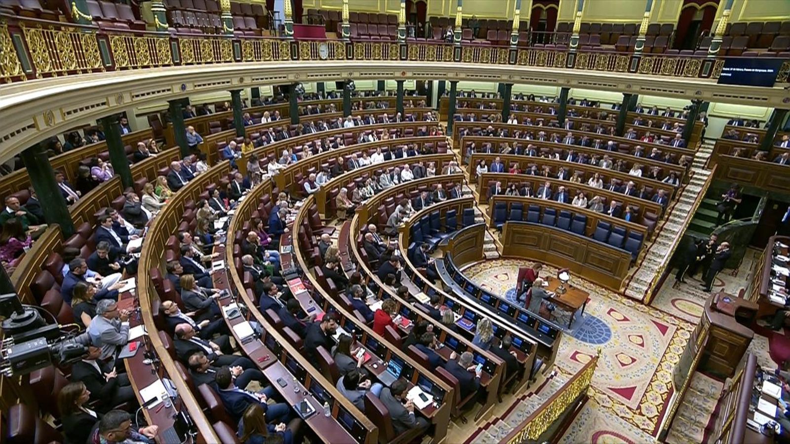 Panoràmica del Congrés dels Diputats