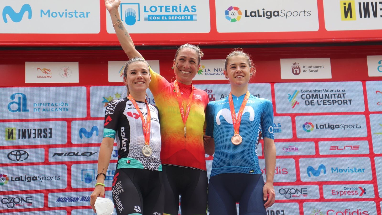 Mavi García, en el podi final