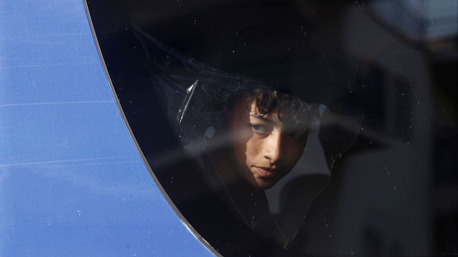 Imatge d'arxiu d'un dels xiquets rescatats del vaixell