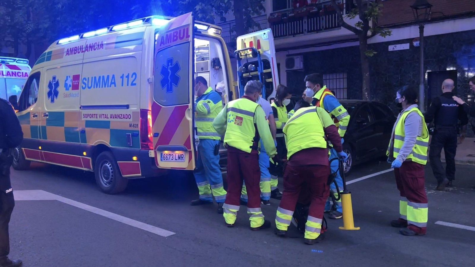 Dispositiu d'Emergències mobilitzat a Móstoles després de l'apunyalament