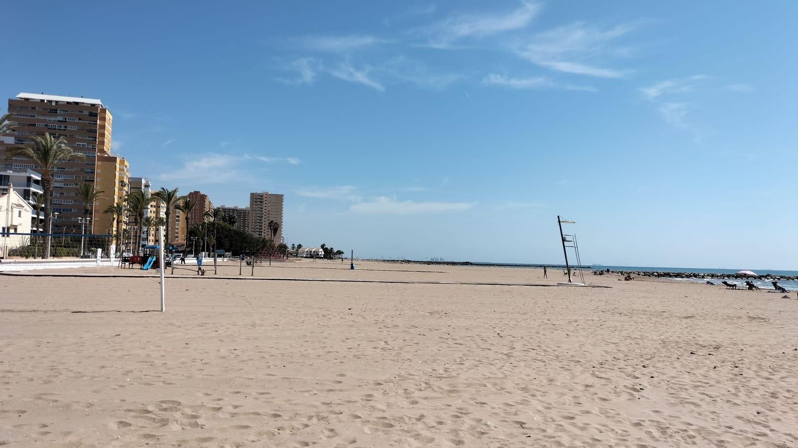 Imatge de la platja de la Pobla de Farnals