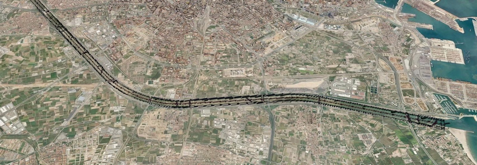 Nou llit del riu Túria