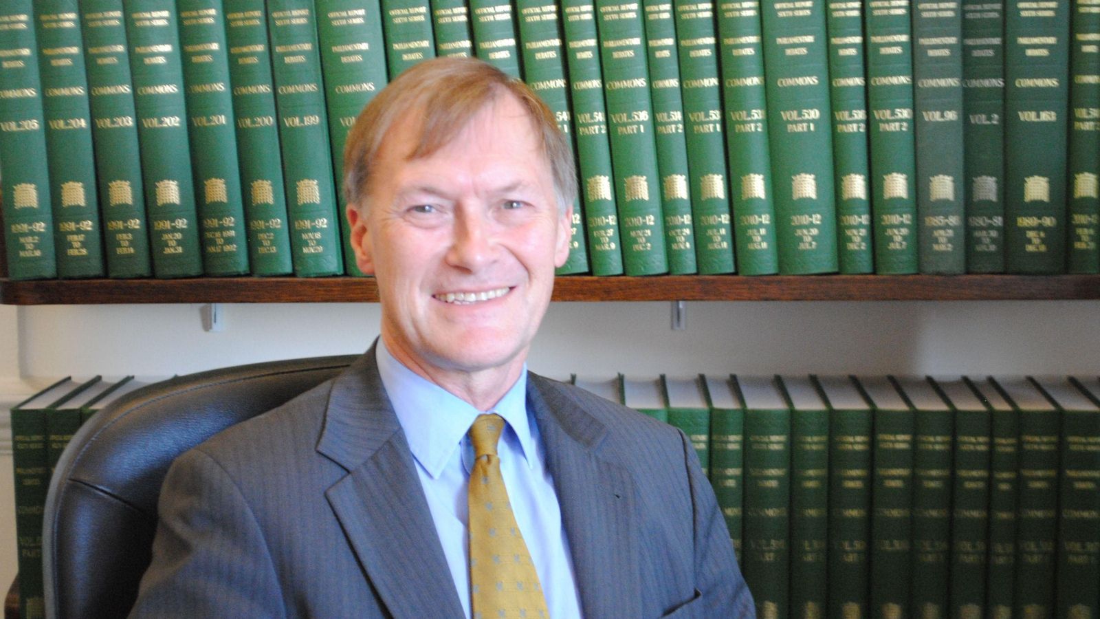 El diputat assassinat, David Amess, en una foto d'arxiu