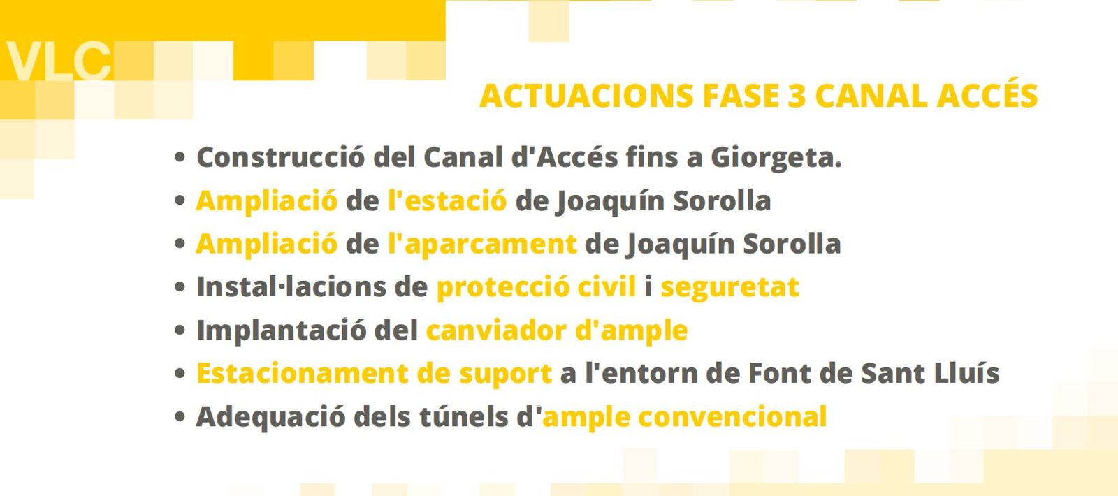 Actuacions previstes en la fase 3