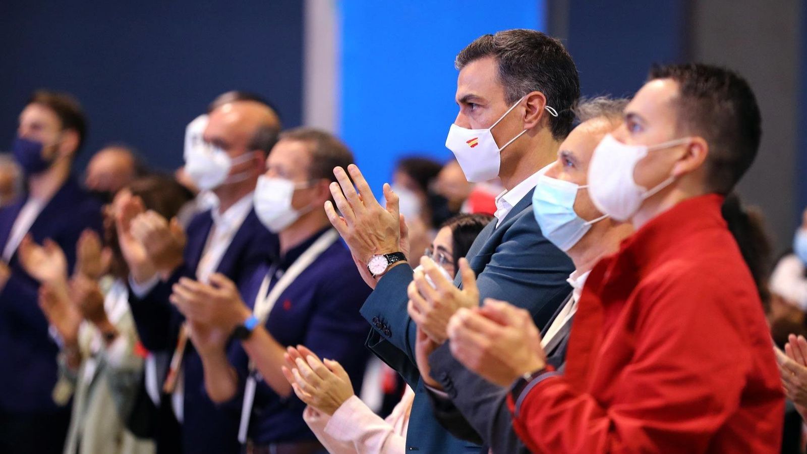 Pedro Sánchez en l'obertura del XIV Congrés del PSOE a Canàries