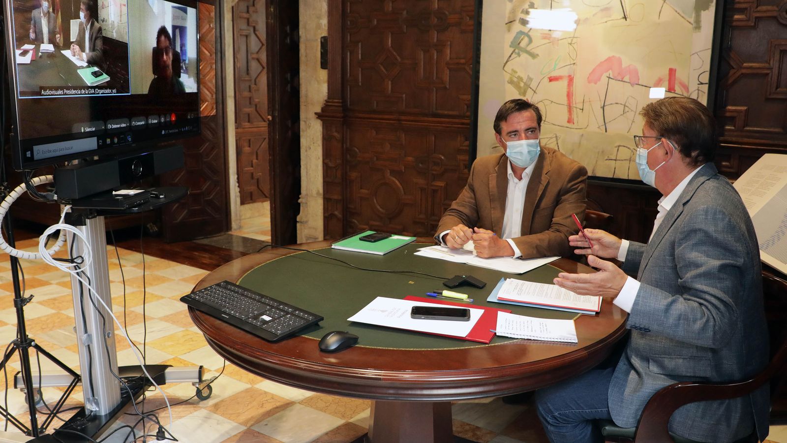 Puig, aquest matí durant la reunió amb els responsables turístics del Consell