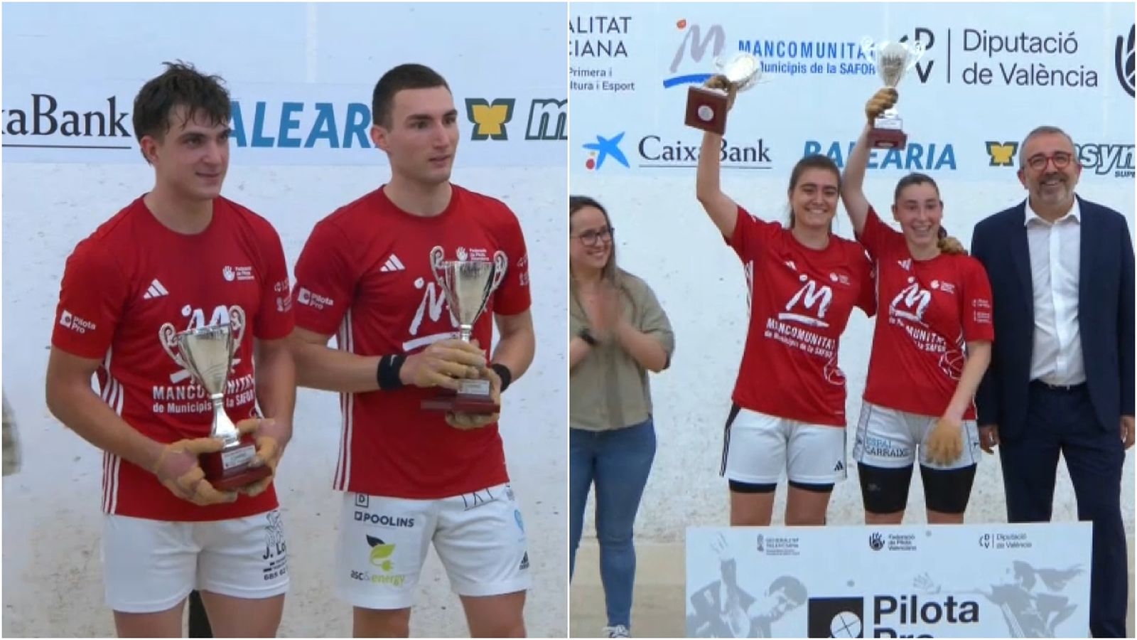 Els guanyadors del Trofeu Mancomunitat de la Safor