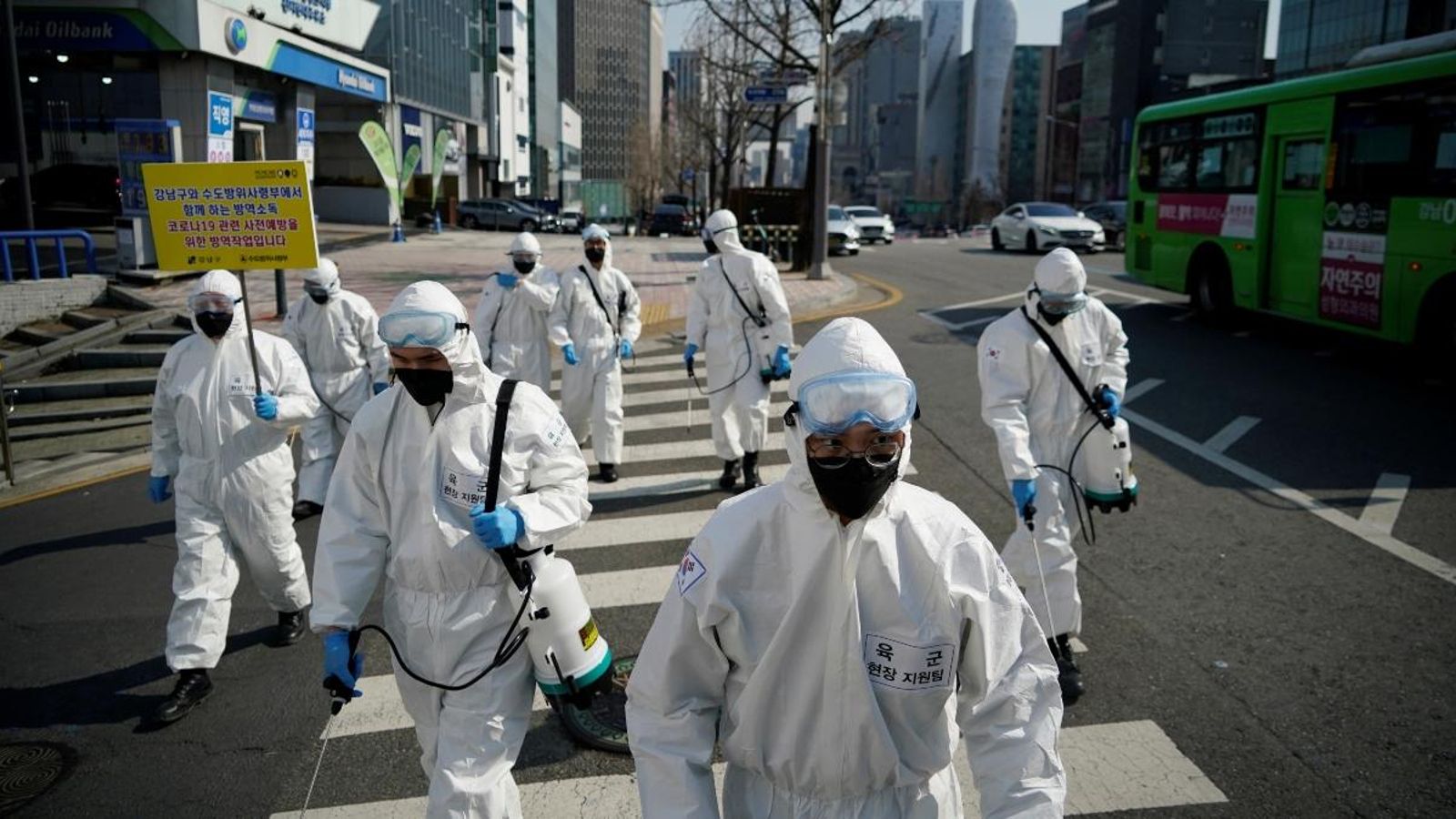 Soldats sud-coreans a Seül