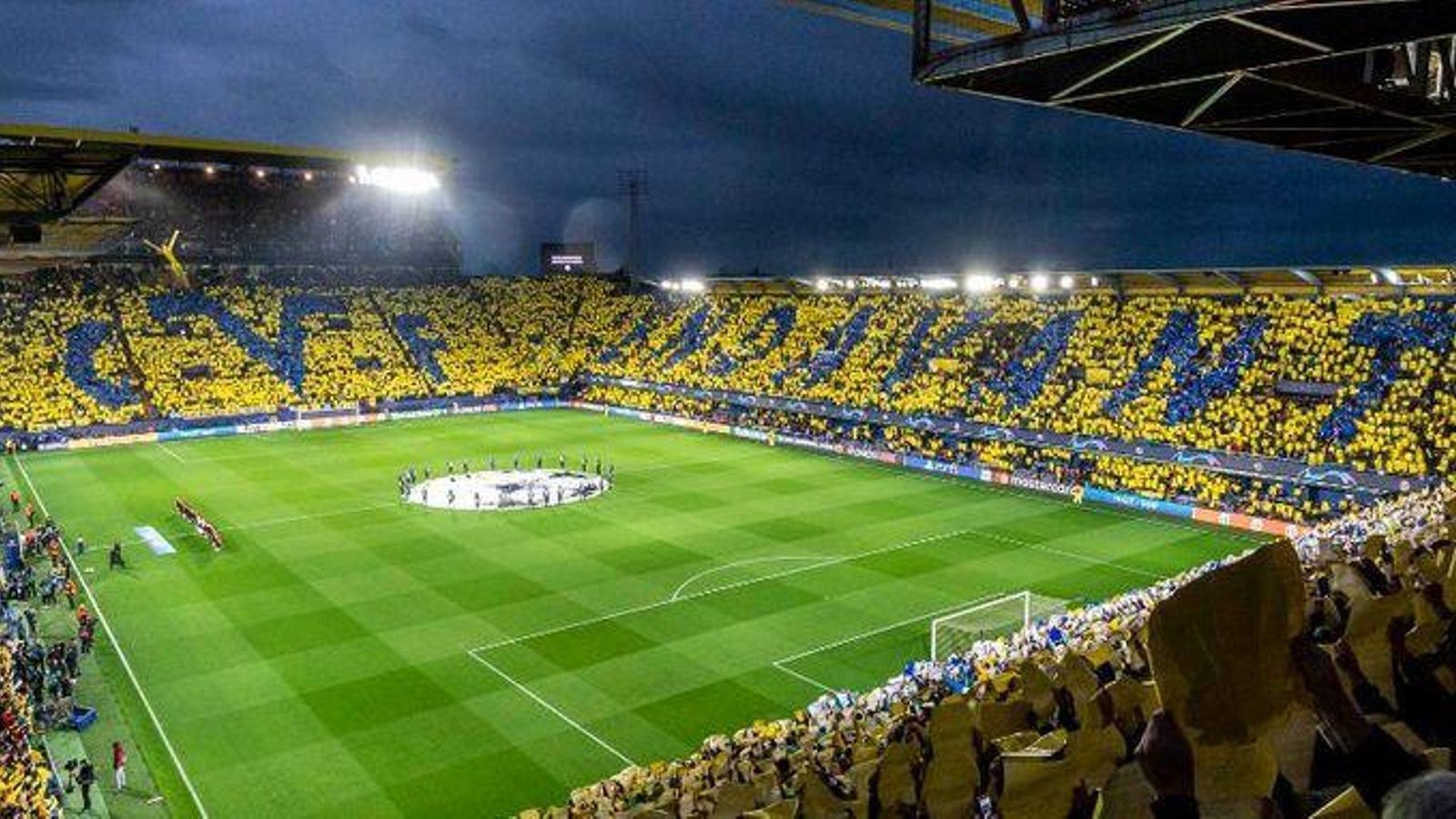 Imatge de l'últim partit de Champions League a la Ceràmica abans de les obres
