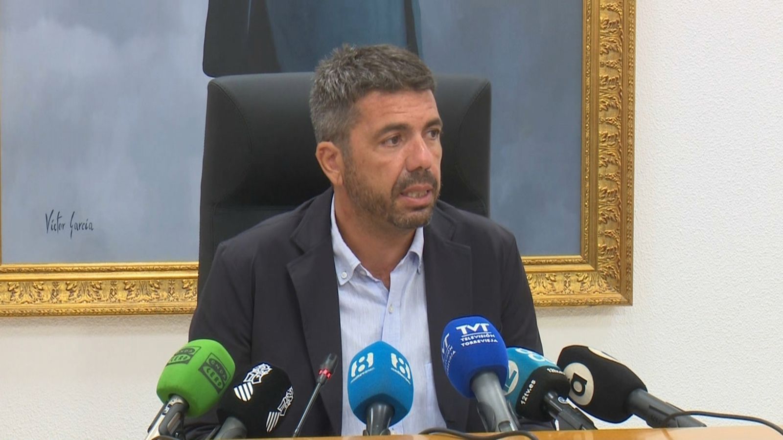 Carlos Mazón, president de la Generalitat, titla de "colp d'estat fiscal" el preacord amb ERC