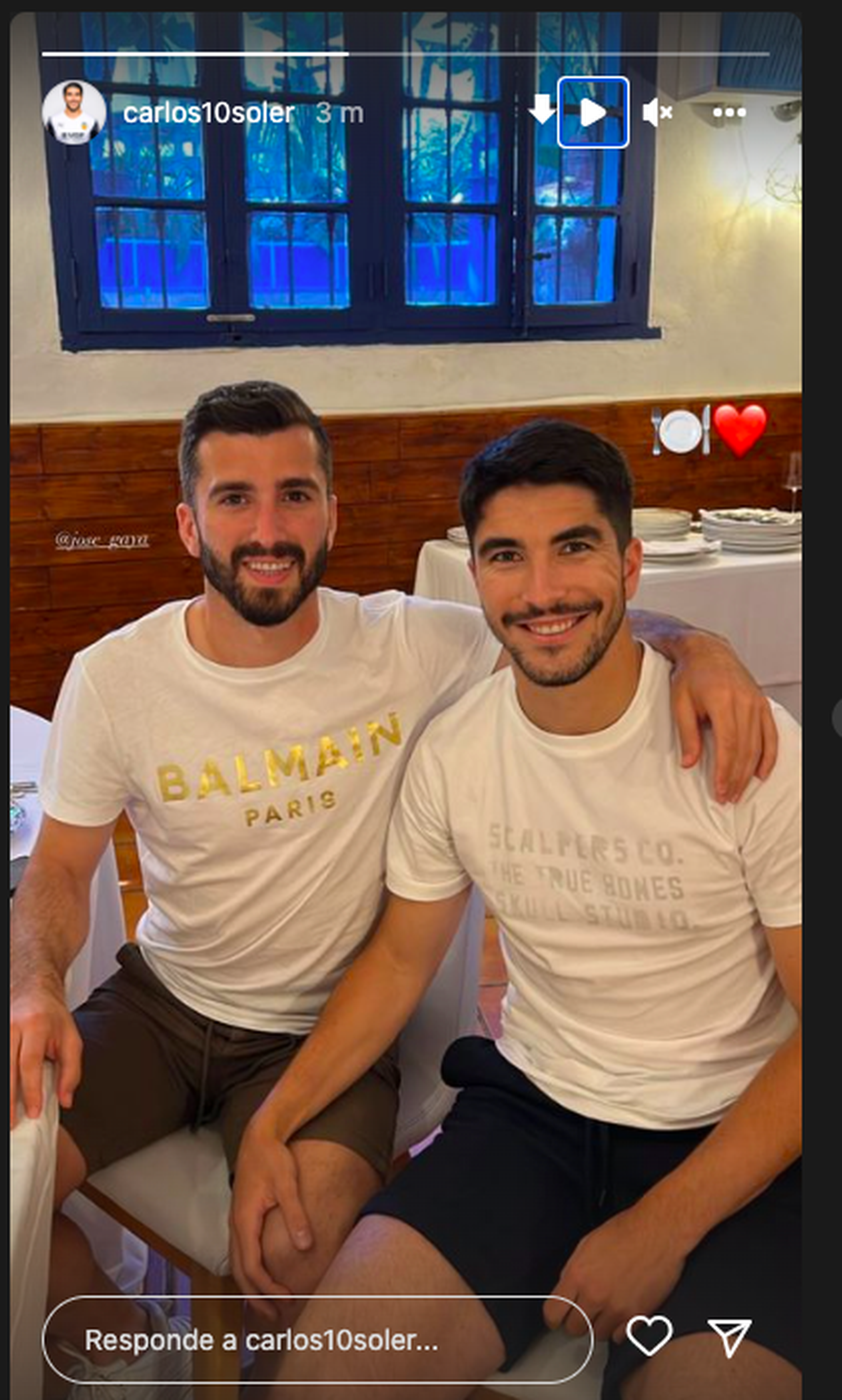 Carlos Soler i José Gayà han compartit dinar