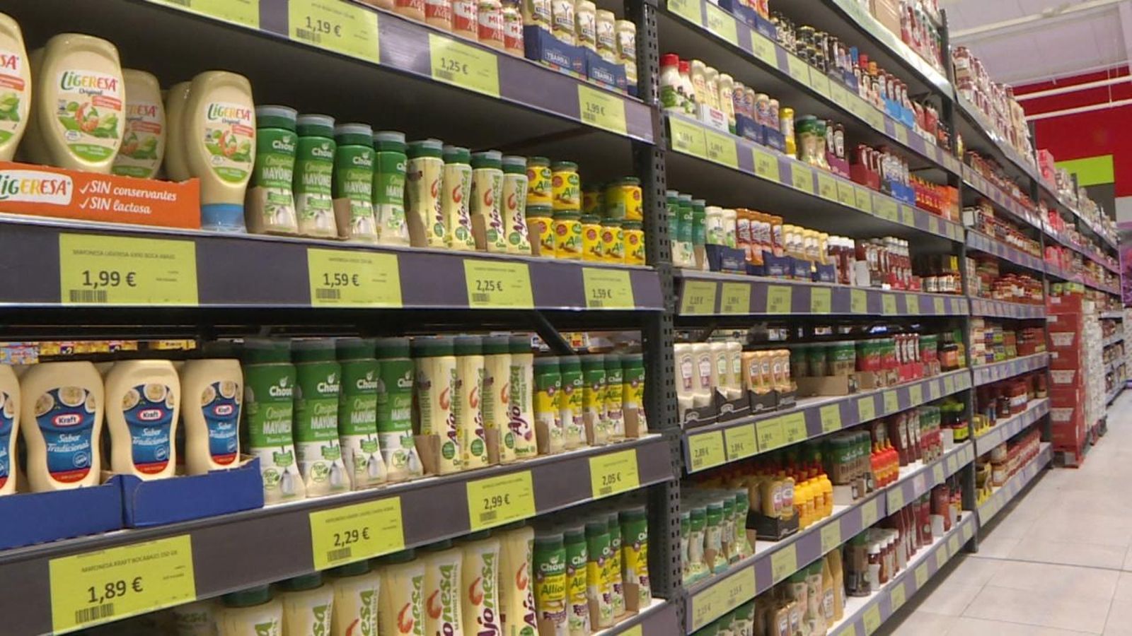 Imatge d'arxiu del passadís d'un supermercat