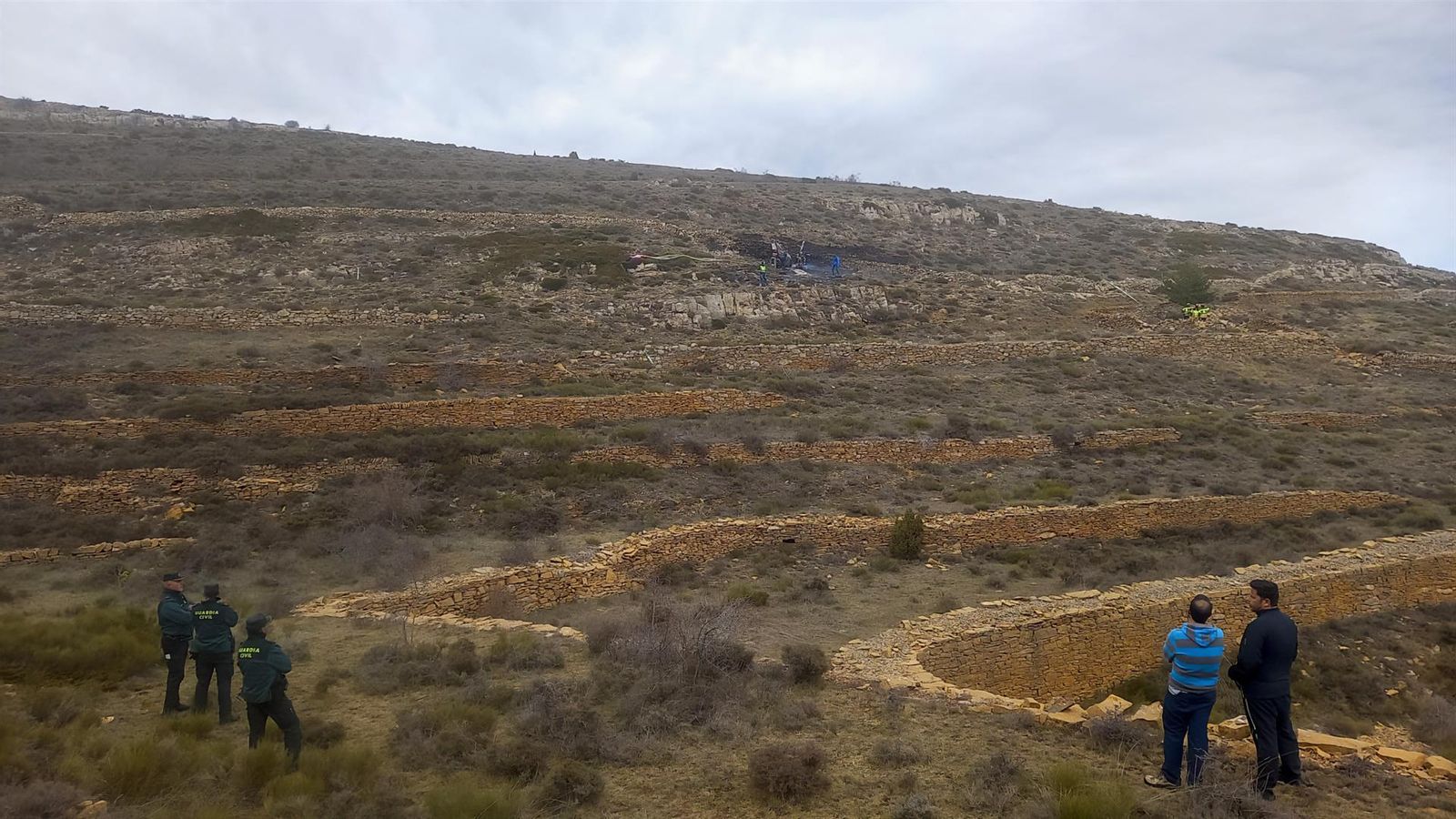 Lloc on s'ha estavellat l'avioneta