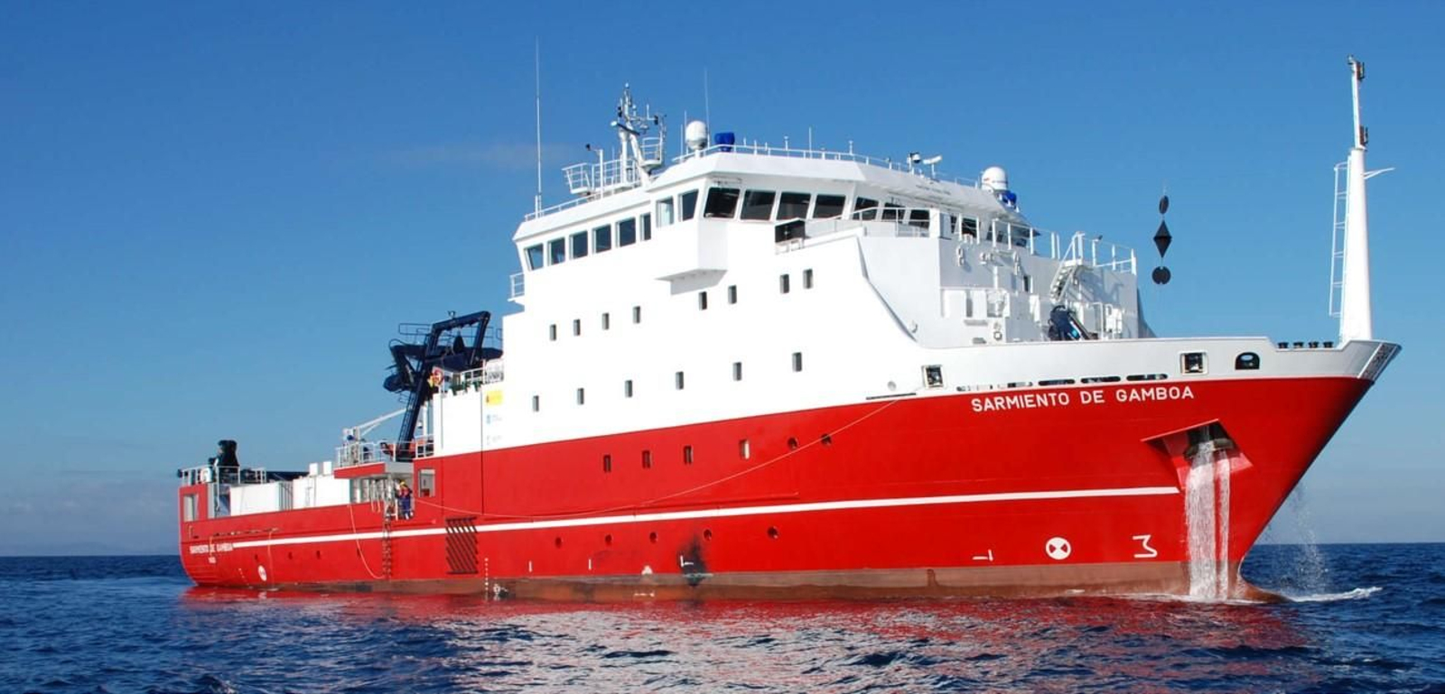 Sarmiento de Gamboa, el vaixell on es va fer el projecte