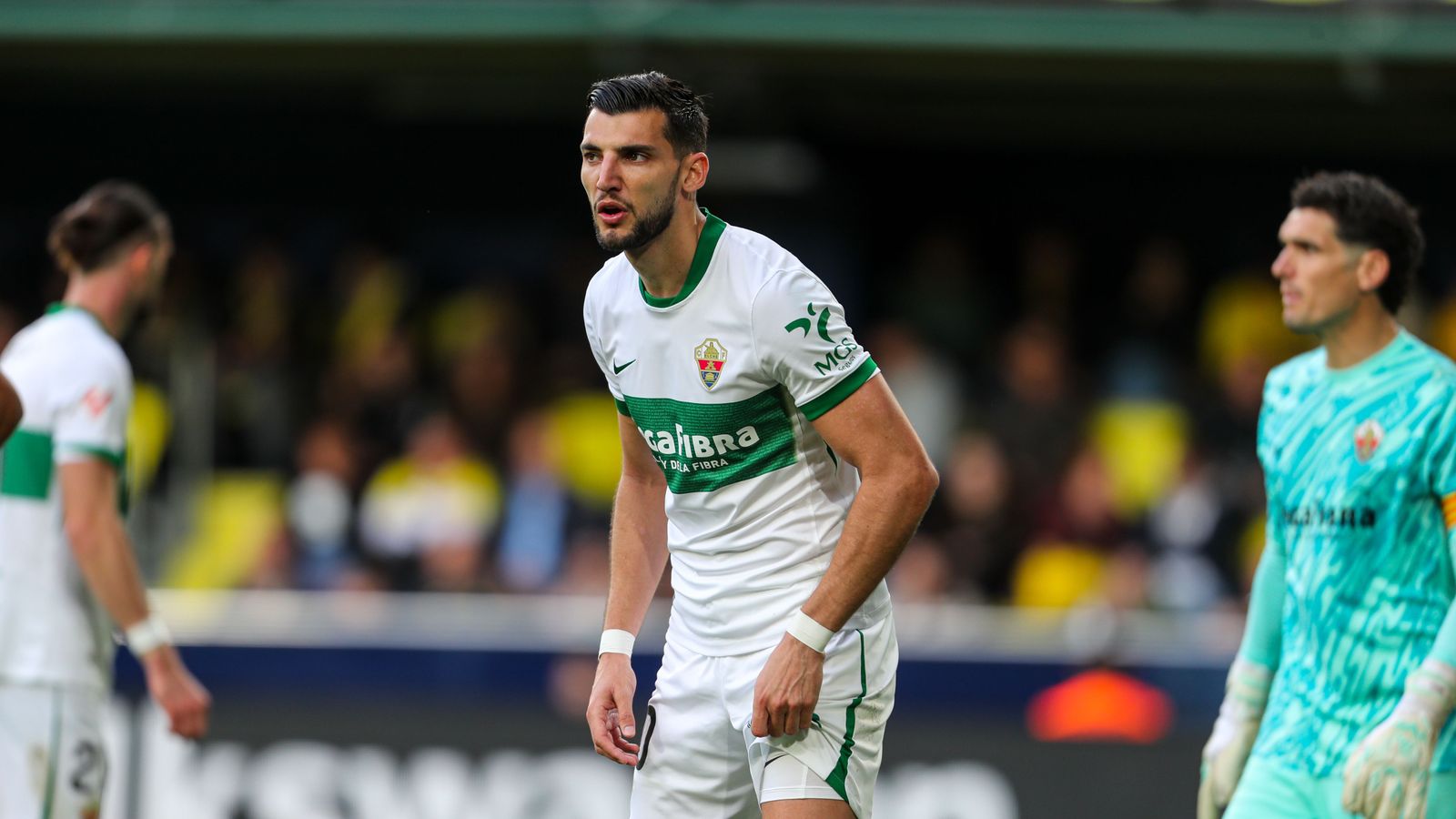 Rafa Mir, en un partit amb l'Elx