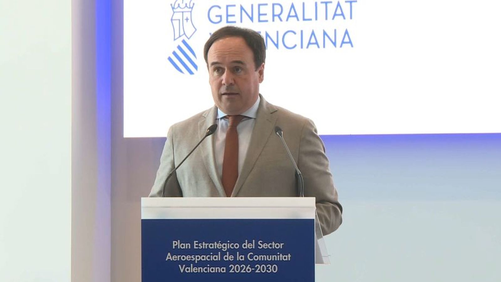 Presentació del Pla Estratègic del Sector Aeroespacial 2026-2030 este dimarts amb el cap del Consell, Juanfran Pérez Llorca