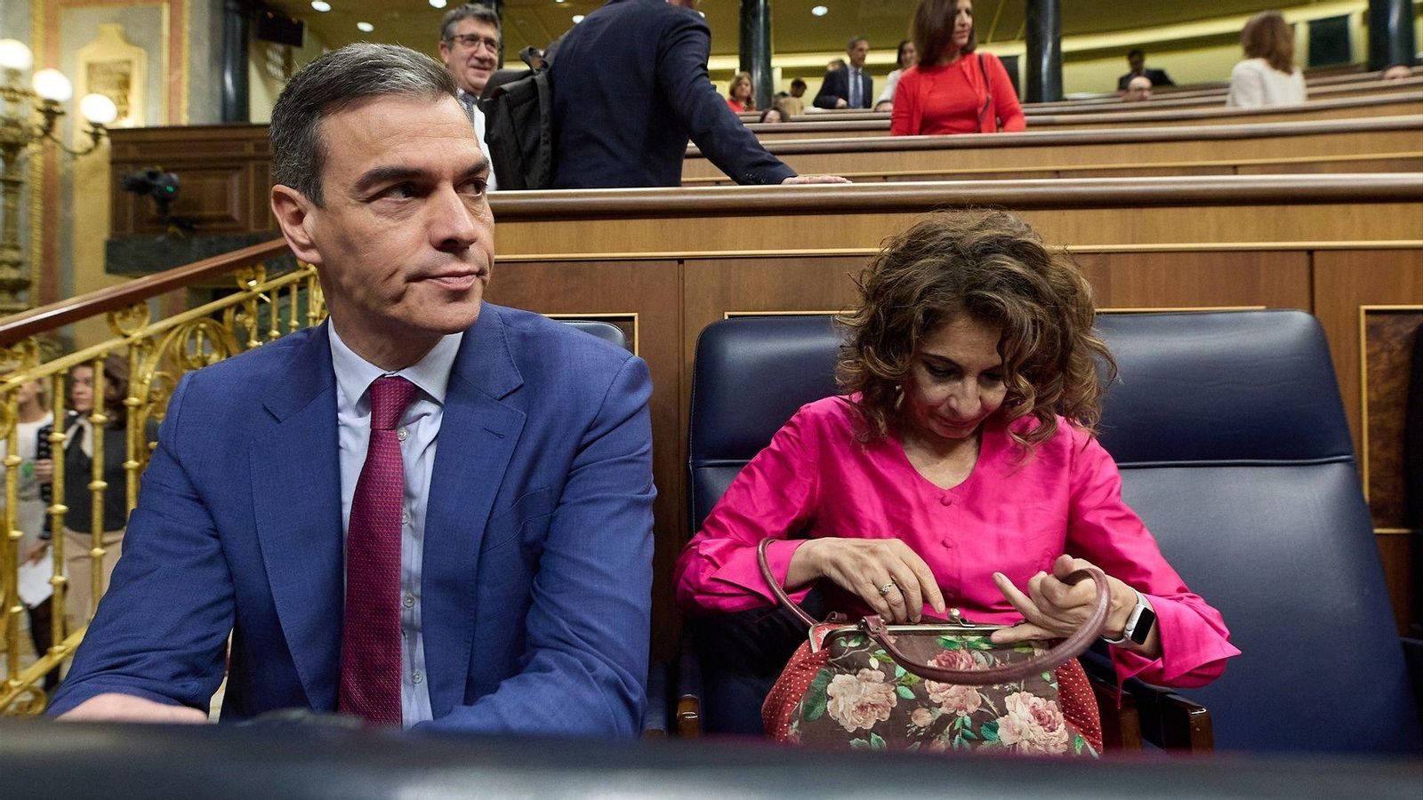 Pedro Sánchez i María Jesús Montero, aquest dimecres, en el Congrés