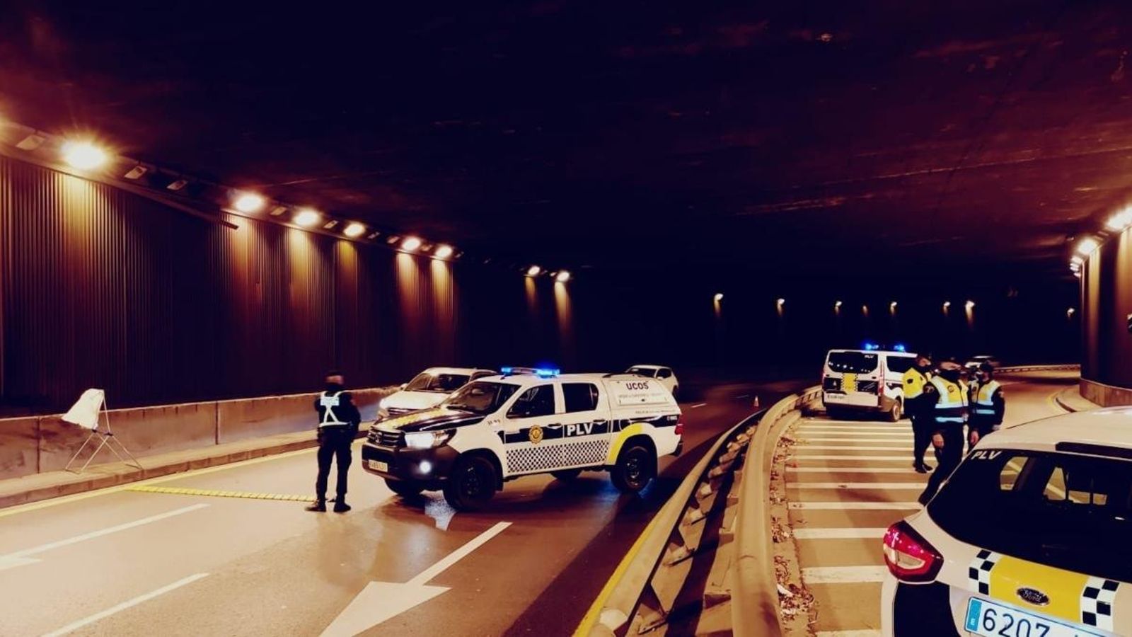 Control de la policia a València