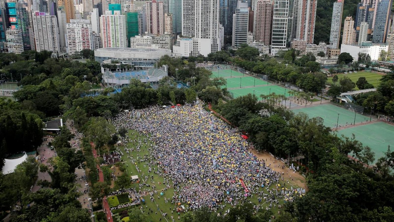 Manifestació aquest diumenge al Victoria Park de Hong Kong