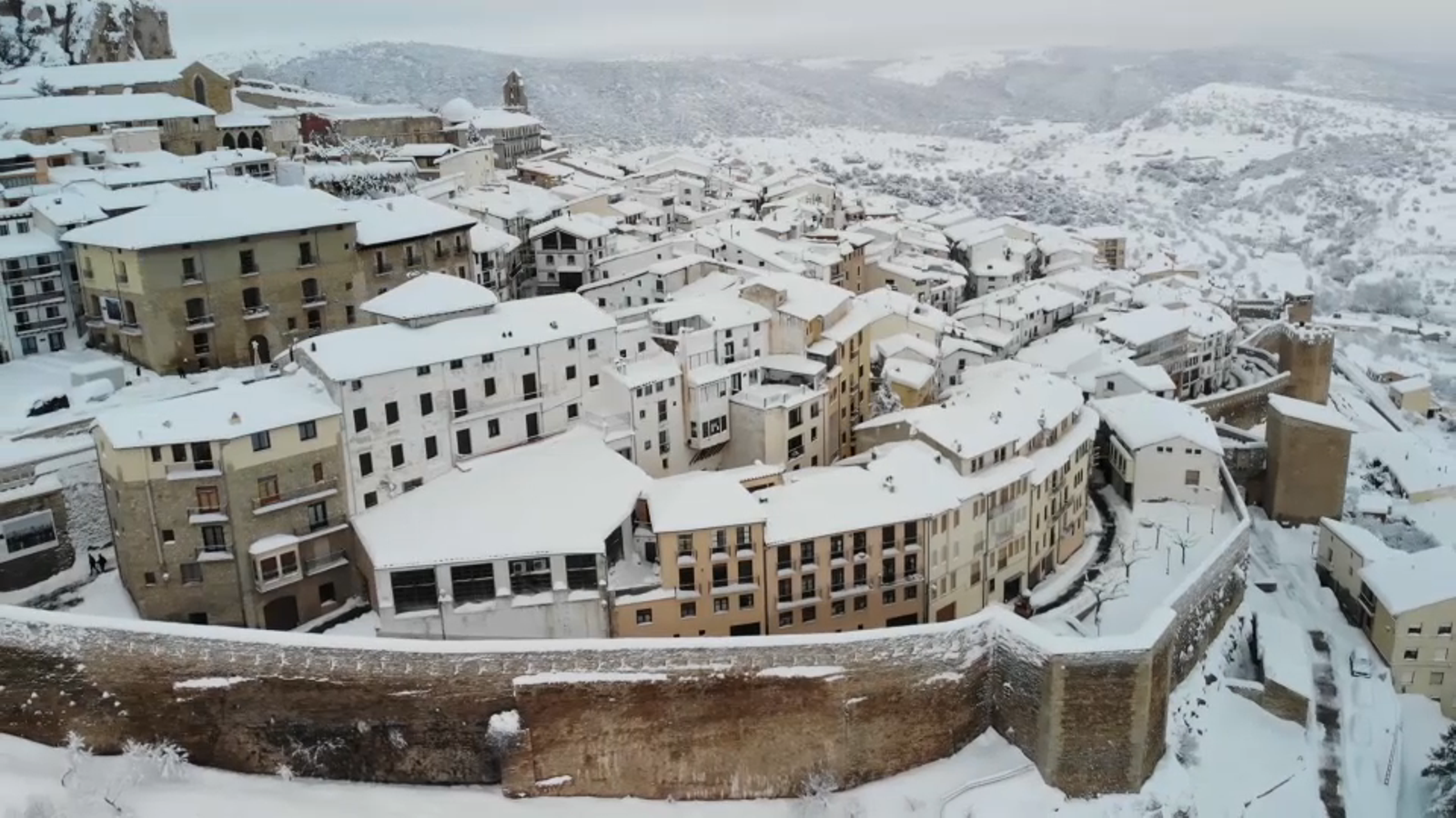 Imatge aèria de Morella (Els Ports)