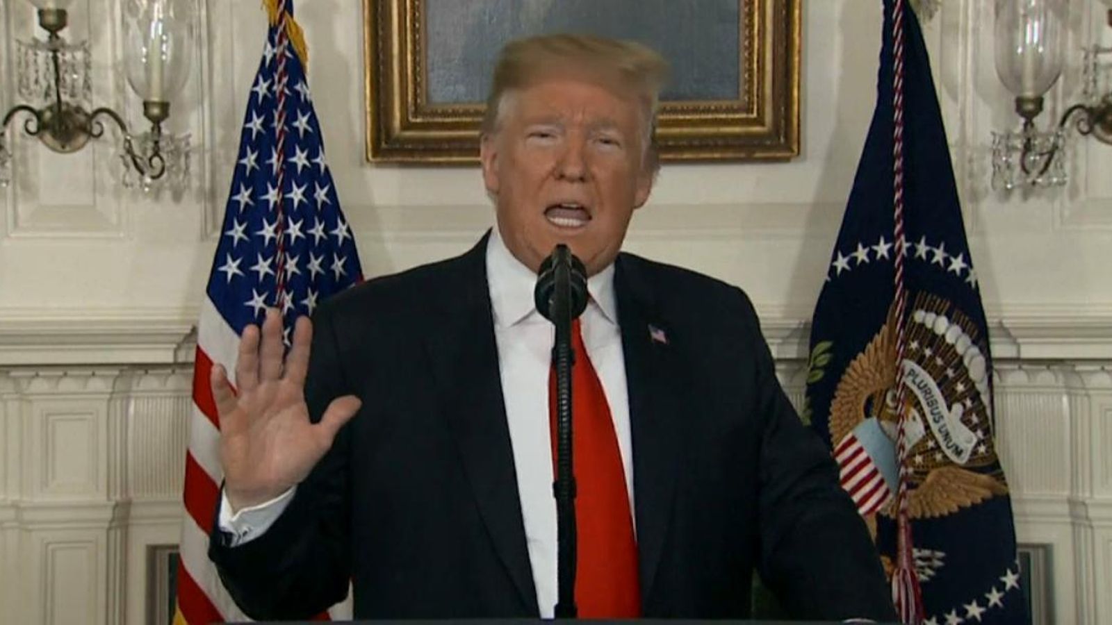 Trump, en la seua última intervenció a la Casa Blanca