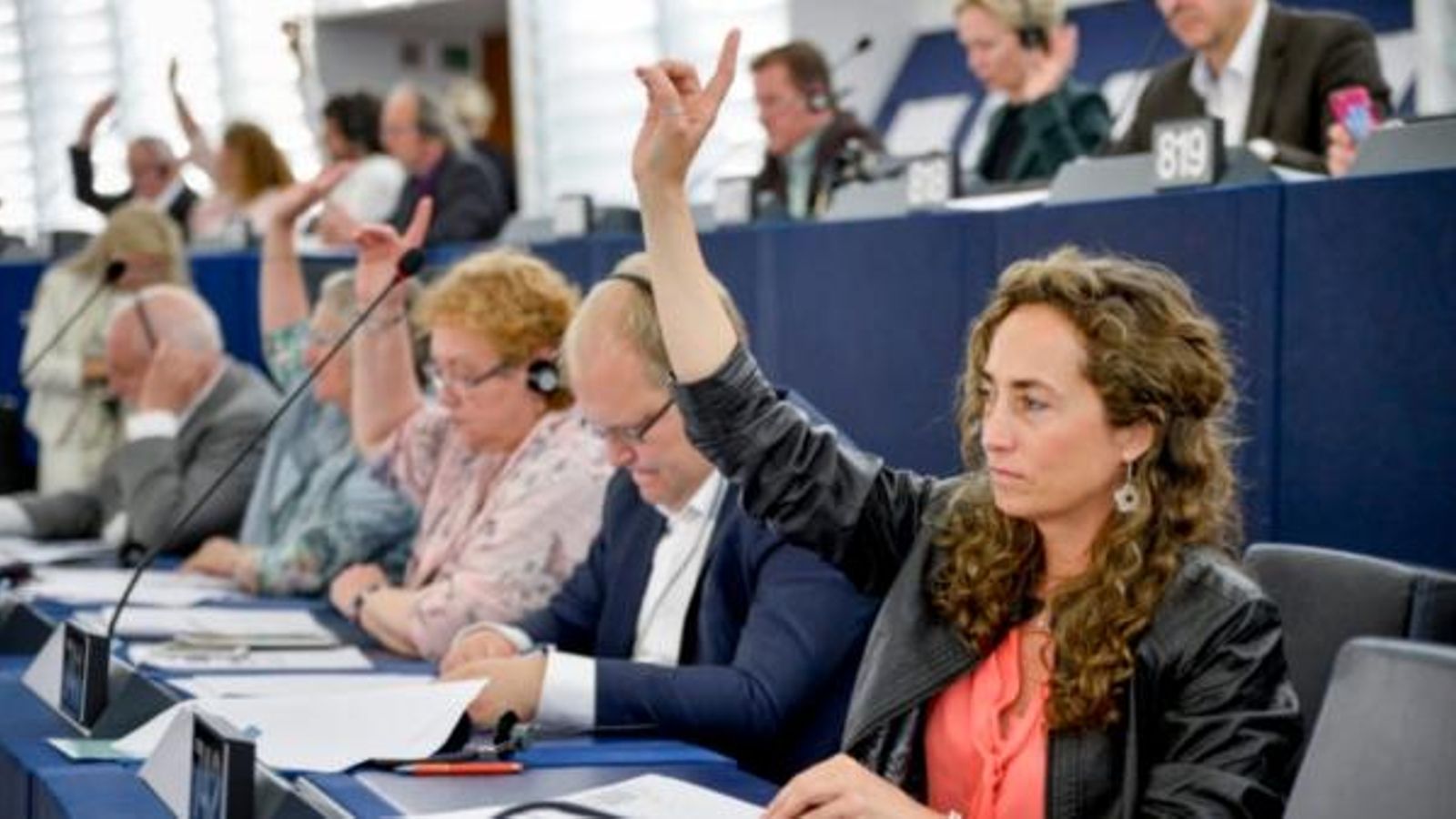 L'eurodiputada Carolina Punset en una sessió del Parlament Europeu
