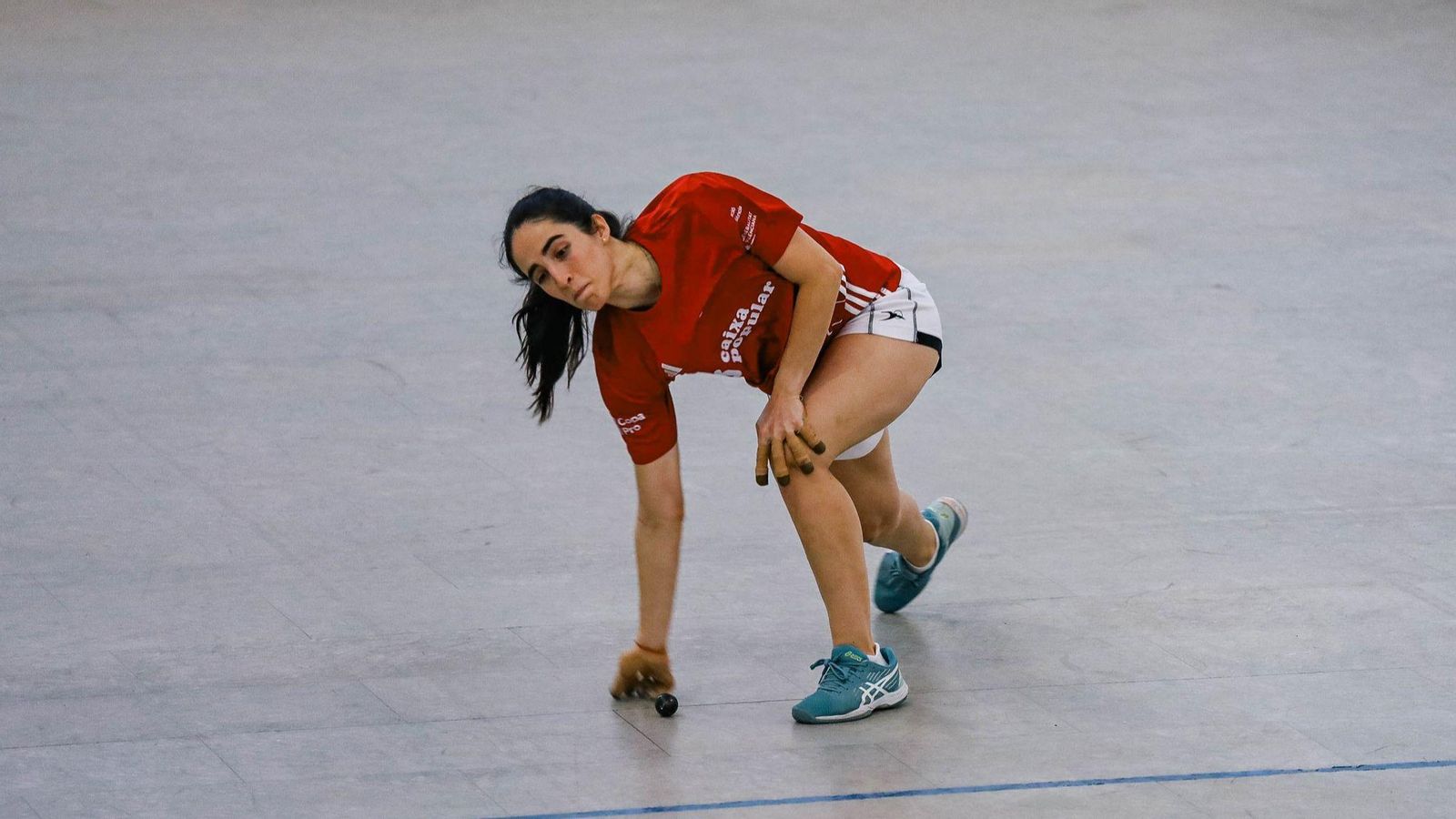 Victòria durant la partida de raspall