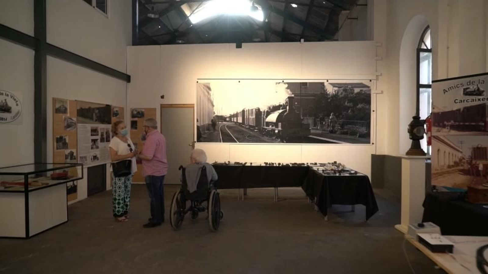 Exposició a Carcaixent dedicada al tren Carcaixent-Dènia