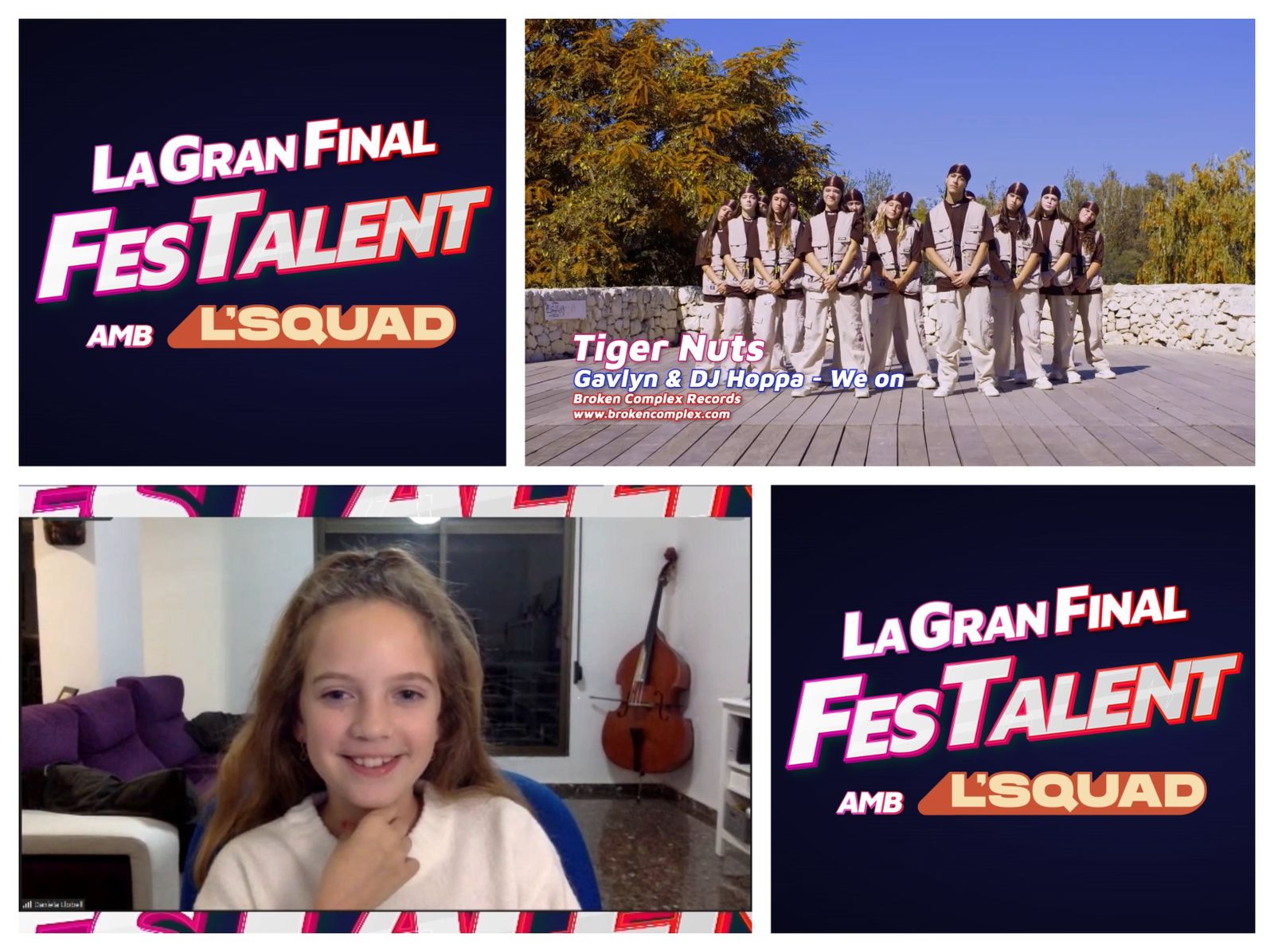 Tiger Nuts i Daniela Llobell a la gala de la final de FesTalent 