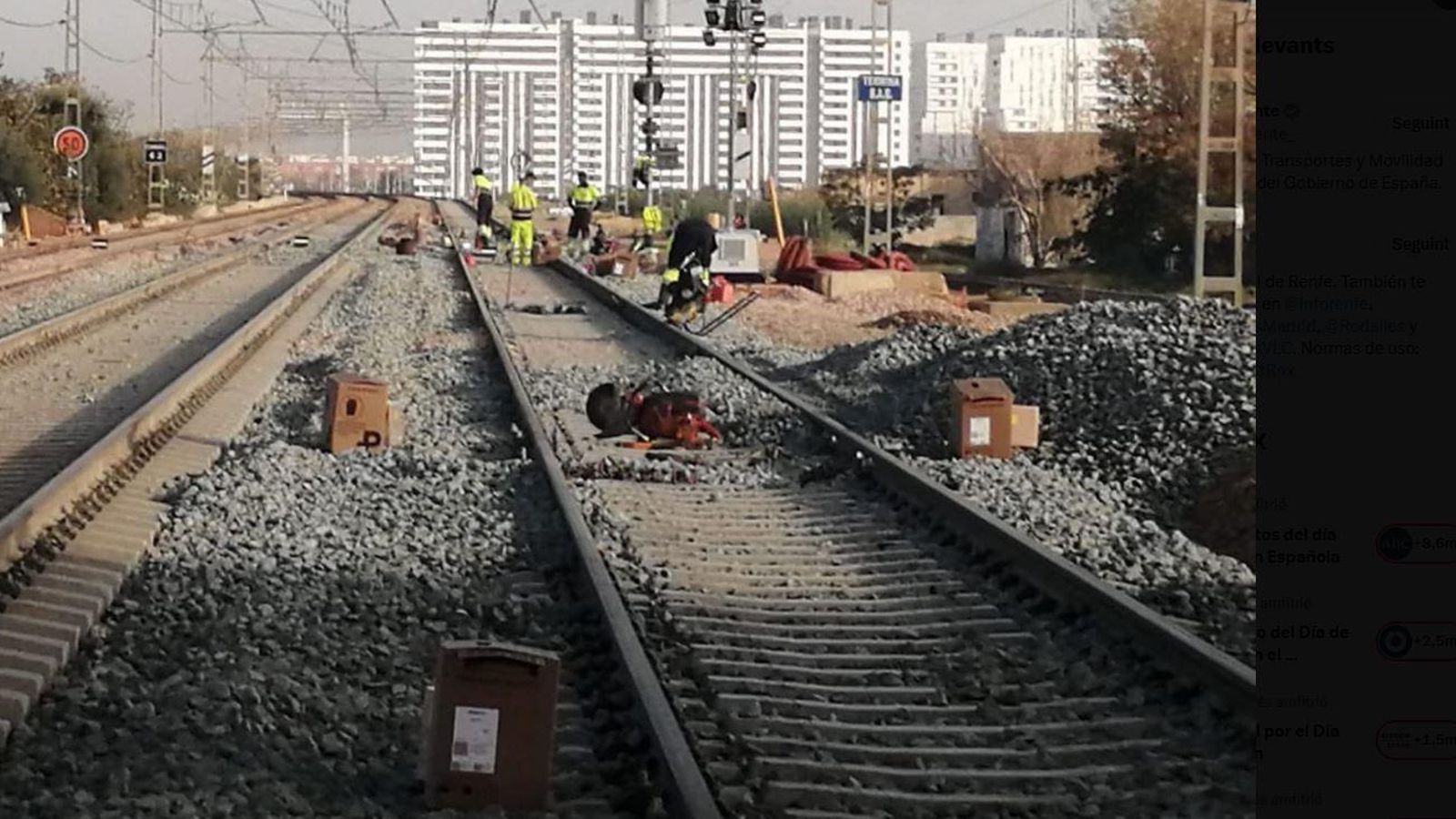 Línia ferroviària recuperada Línia ferroviària recuperada
