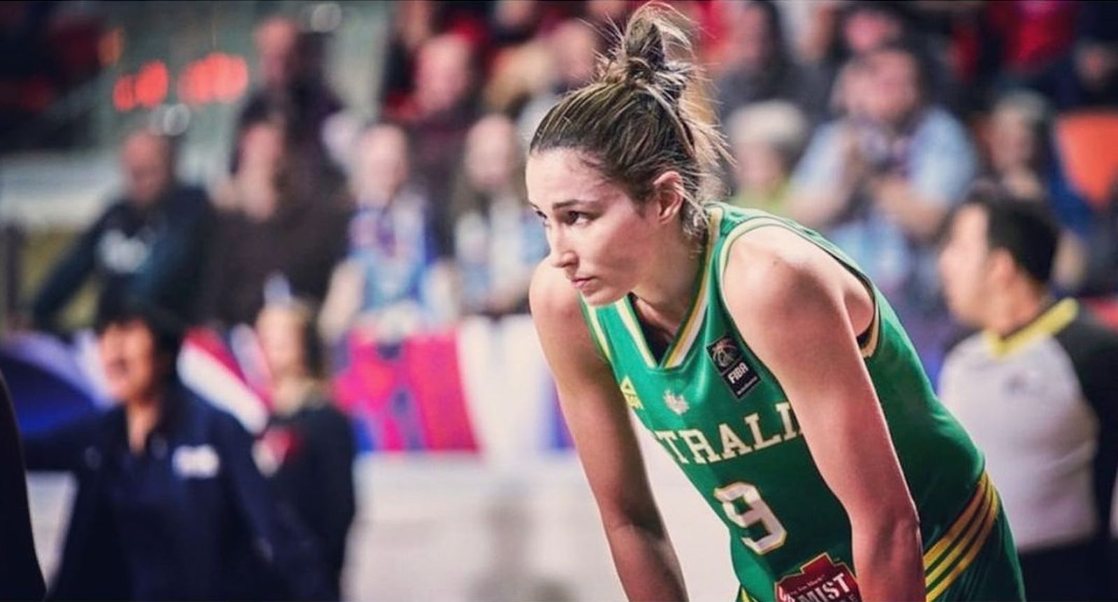 Rebecca Allen amb la selecció australiana
