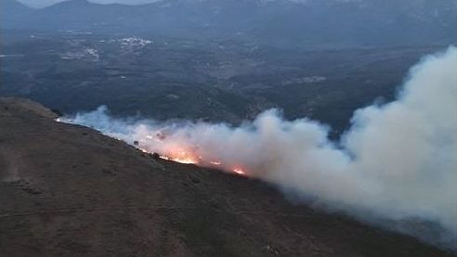 Una imatge d'un dels incendis declarat este divendres de vesprada