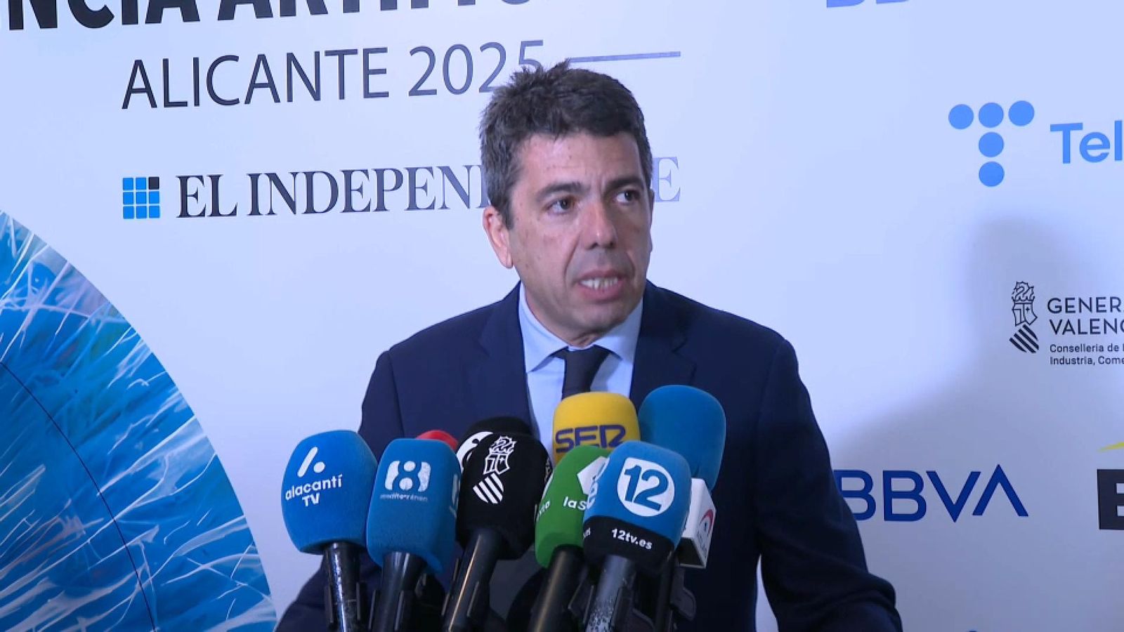 El cap del Consell, Carlos Mazón, en un acte a Alacant