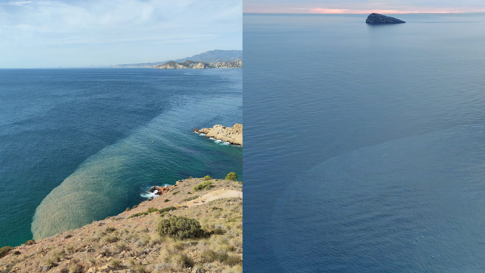 Aigües fecals llançades a Benidorm
