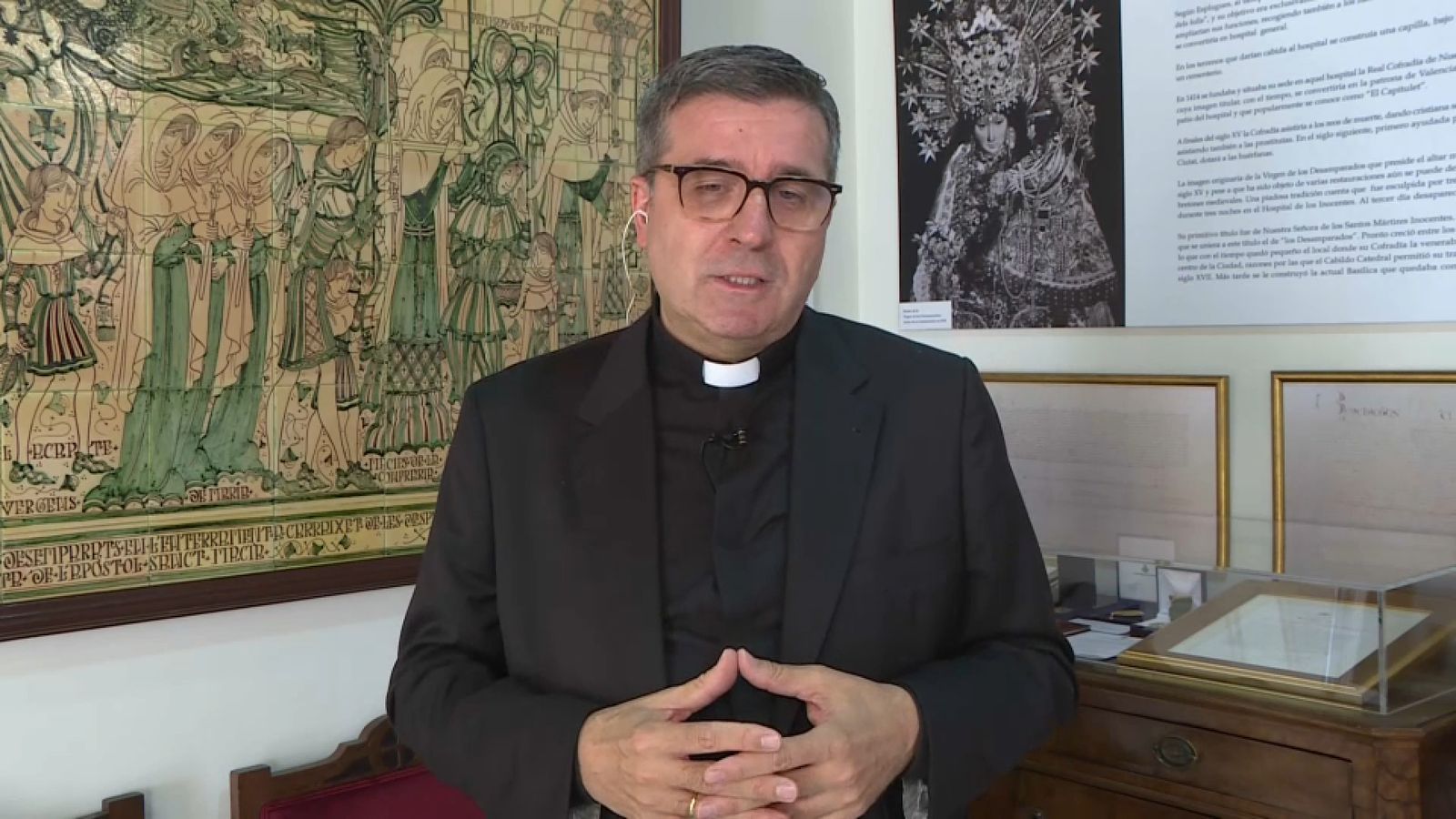 Juan Melchor Seguí, rector de la basílica de la Mare de Deu dels Desemparats de València, este divendres