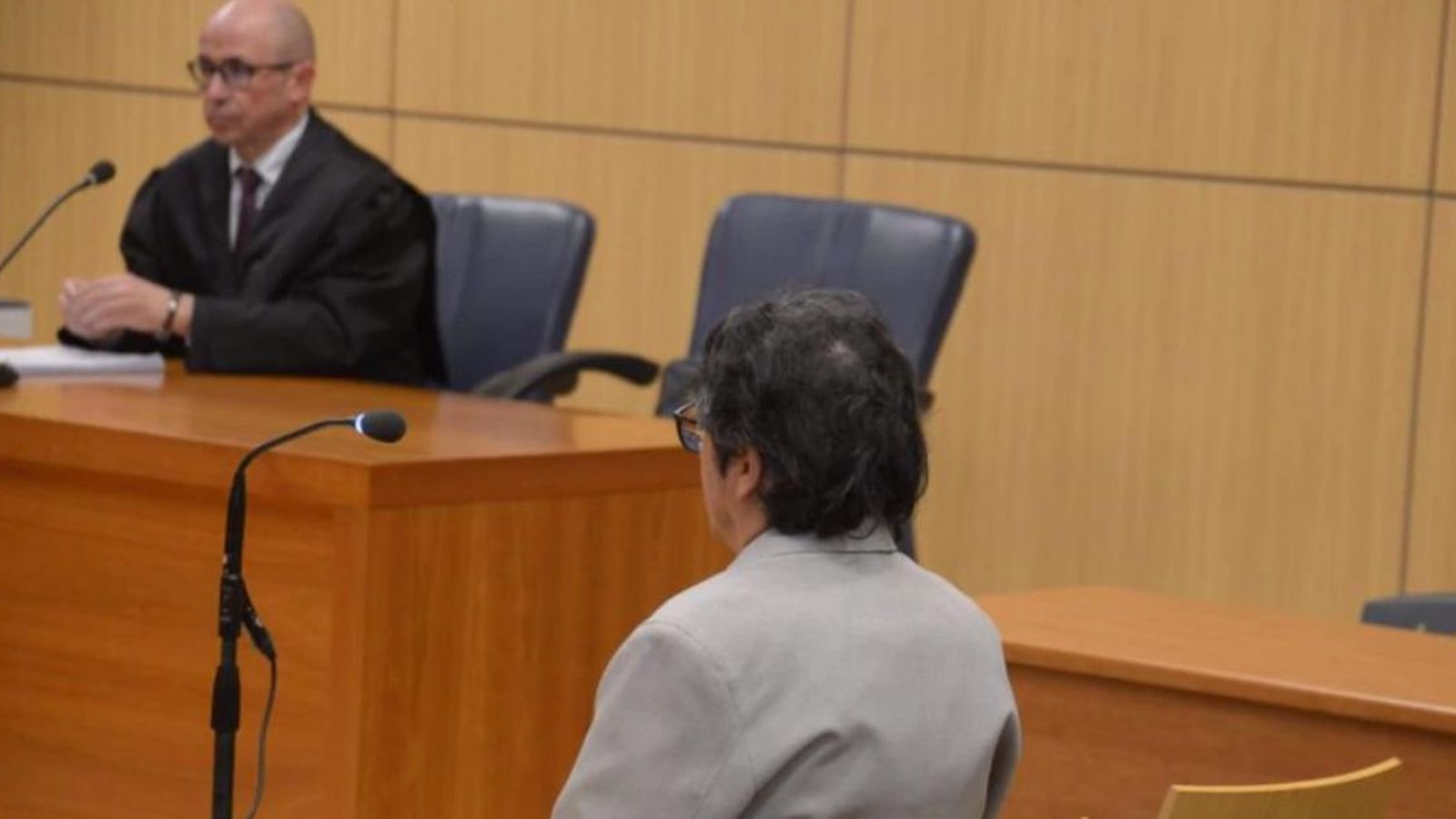 Luis Eduardo Ramírez, durant el judici per abusar d'una menor Luis Eduardo Ramírez, durant el judici per abusar d'una menor