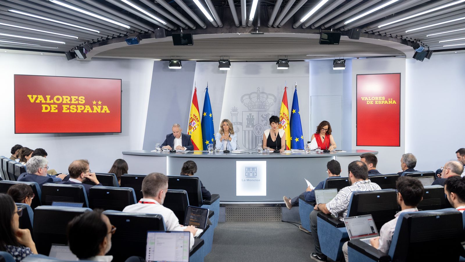 Roda de premsa del Consell de Ministres, en una imatge d'arxiu