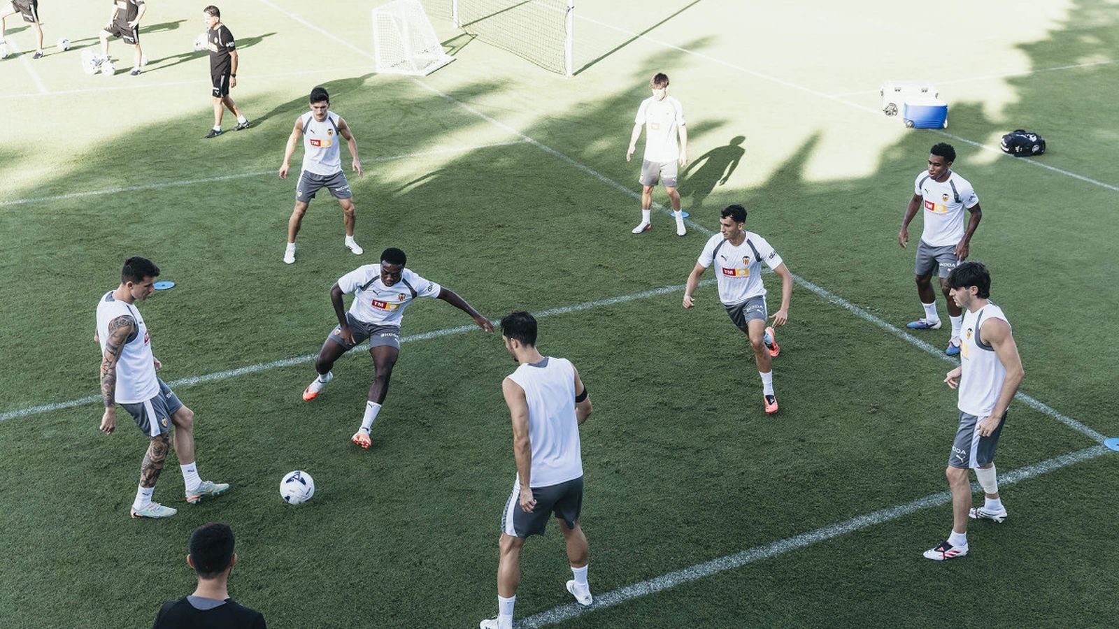 Entrenament del València CF dimecres passat (Foto València CF)