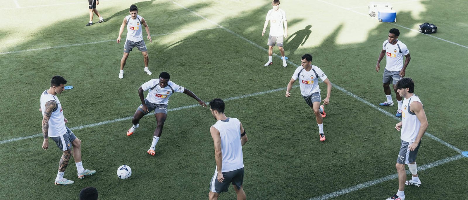Entrenament del València CF dimecres passat (Foto València CF)